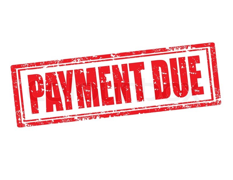 Payment is due. Due. Due Now. Pay dues